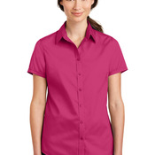 Ladies Short Sleeve SuperPro ™ Twill Shirt