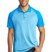 ® PosiCharge ® RacerMesh ® Raglan Heather Block Polo