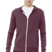 Unisex Triblend Full Zip Lightweight Hoodie