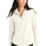 Women's Stretch Crepe Long Sleeve Camp